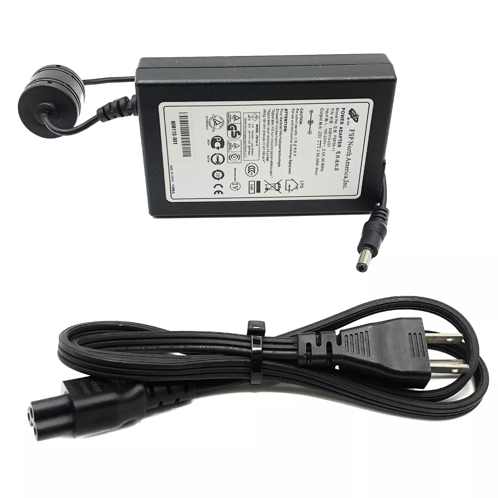*Brand NEW*Genuine FSP 20V 2A 50W AC Adapter OEM for Zebra Label Printer LP2824 LP2844 LP2844Z Power Supply